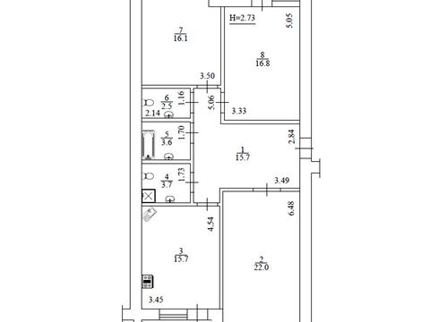 квартира по адресу Крещатик ул., 88а