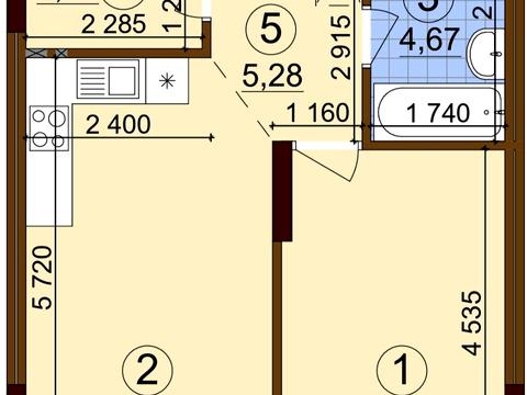 квартира по адресу Всеволода Змеенко ул., 15/23