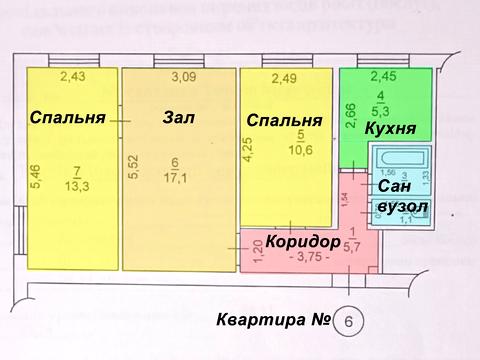 квартира за адресою с. Катюжанка, Шевченка вул., 95