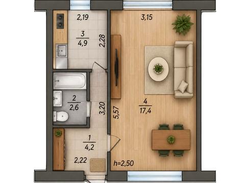 квартира за адресою Генерала Безручка вул., 5а