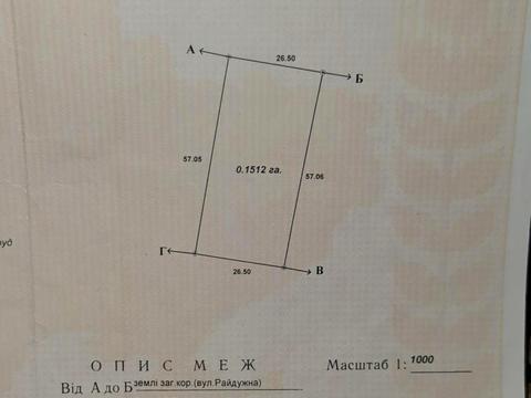 ділянка за адресою Райдужна вул.