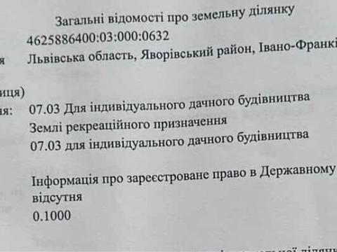 участок по адресу с. Домажир, 