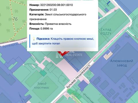 участок по адресу Незалежності бульв. (50 років Жовтня), 6