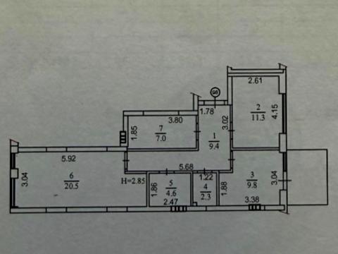 квартира по адресу Набережно-Рыбальская дорога ул., 9