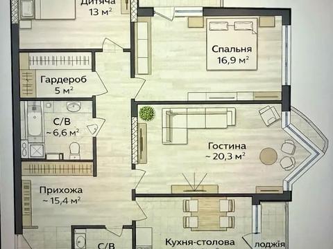 квартира за адресою Миколи Бажана просп., 8-Б