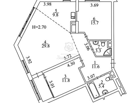 квартира по адресу Митрополита Василия Липковского ул. (Урицкого), 16-В
