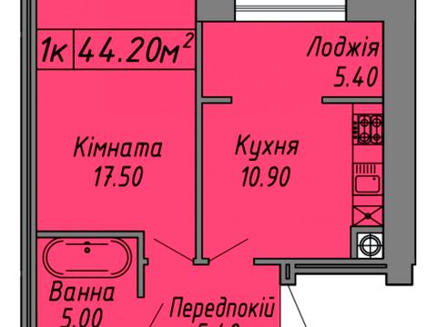 квартира за адресою Степана Бандери вул., (Будинок 1)
