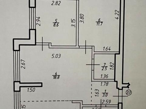 квартира по адресу Кобилянської ул., 22А корпус 1