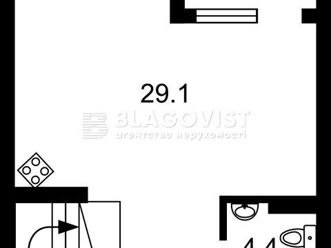 квартира за адресою Дніпровська набережна вул., (Будинок 9)