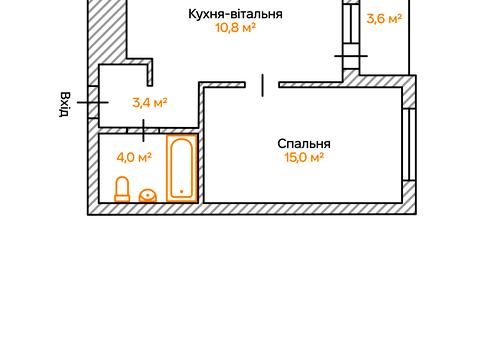 квартира за адресою Повітряних Сил просп. (Повітрофлотський), 56