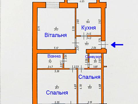 квартира за адресою Євгена Коновальця вул., 120