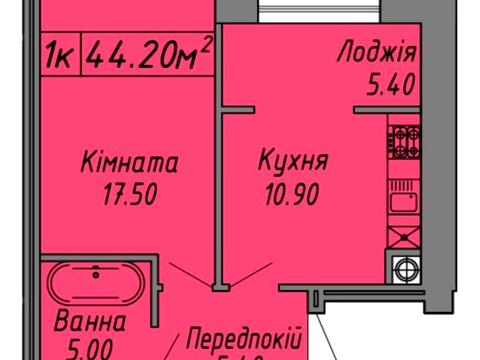 квартира за адресою Степана Бандери вул., (Будинок 1)