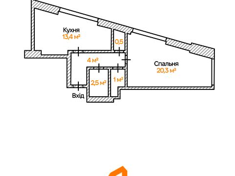 квартира за адресою Академіка Заболотного вул., 1-Б