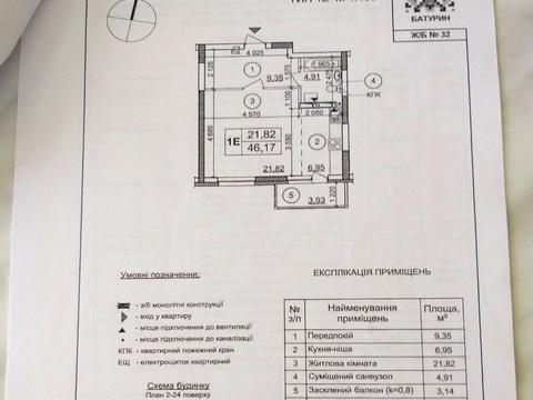 квартира за адресою Софії Русової вул., (ЖБ Батурин (№32))