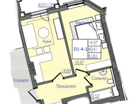 квартира за адресою Фонтанська дорога вул. (Перекопской дивизии улица), 62-К