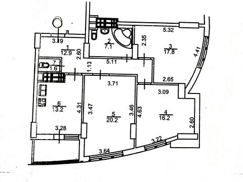 квартира за адресою Берестейський просп. (Перемоги), 121-А
