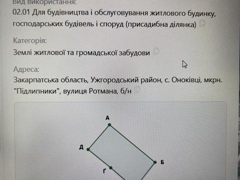 участок по адресу Вишиваного