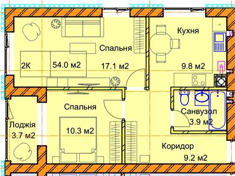 квартира по адресу Фабричная ул., 2