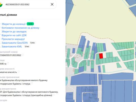 участок по адресу 