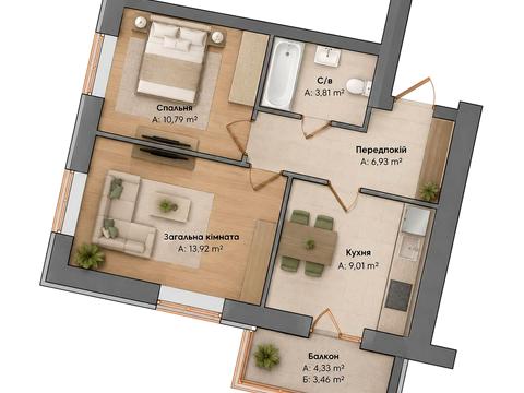 квартира по адресу Остромирська ул., 49