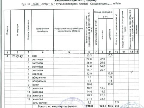 комерційна за адресою Саксаганського вул., 84-86