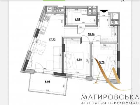 квартира по адресу Рудненская ул. (Белогорская), 8-І