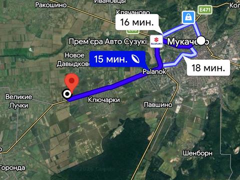 ділянка за адресою Мукачеве, 