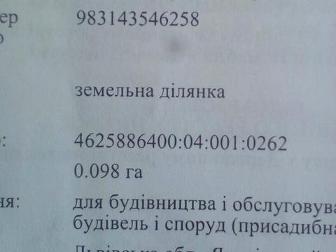 ділянка за адресою 
