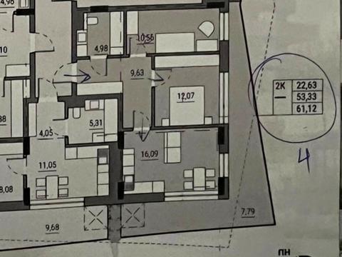квартира за адресою 1-й Топольний пров., (Будинок 1)