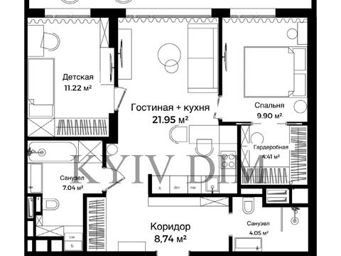 квартира по адресу Берестейский просп. (Победы), 42
