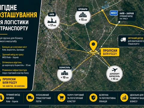 участок по адресу Броварська, 2а