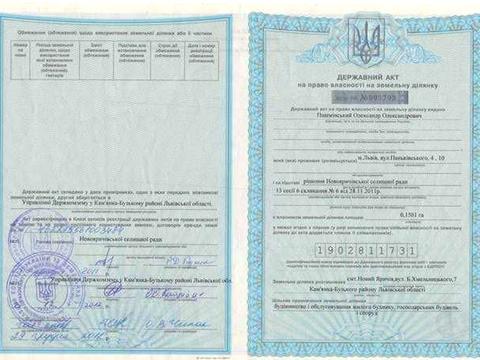ділянка за адресою смт. Новий Яричів, 