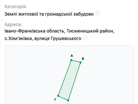 участок по адресу Грушевського