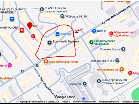 паркомісце за адресою Юлії Здановської вул. (Ломоносова), 46/1