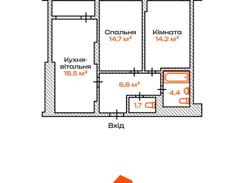 квартира по адресу Родини Крістерів ул., 18/6
