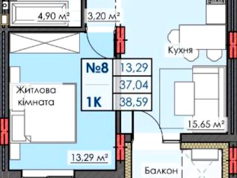квартира за адресою Приозерна вул., (Будинок 1)