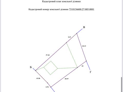 участок по адресу Черновцы, Калиновская ул.