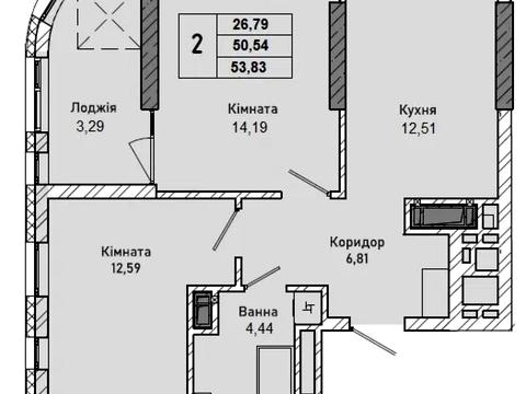 квартира по адресу Миколайчука ул., 38