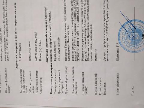 участок по адресу Равське