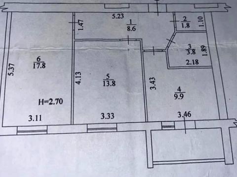 квартира по адресу Любови Малой просп. (Постышева), 34А
