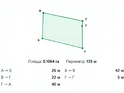 ділянка за адресою садова, 18