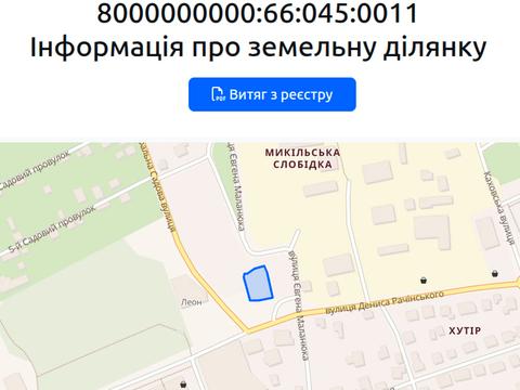 участок по адресу Евгения Маланюка ул. (Степана Сагайдака), 59