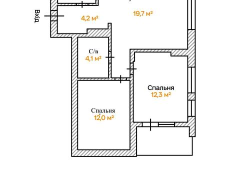 квартира за адресою Салютна вул., 2к8