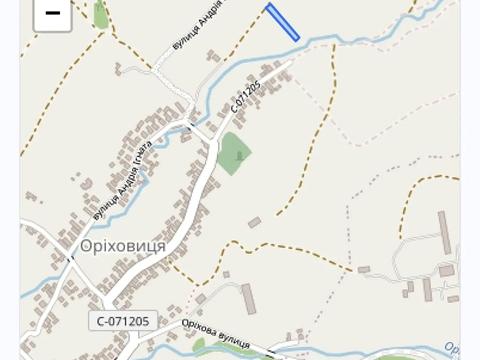 ділянка за адресою с. Оріховиця, 