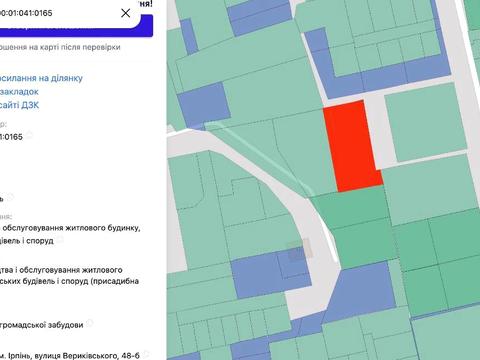 участок по адресу Українська ул., 12