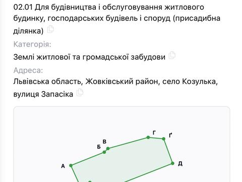 участок по адресу 