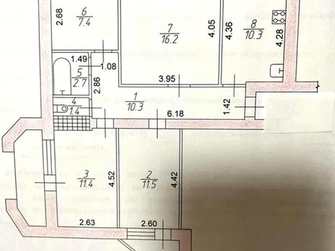 квартира по адресу Узбекистанская ул., 1-А