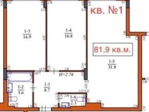 квартира по адресу Брюховицкая ул., 143