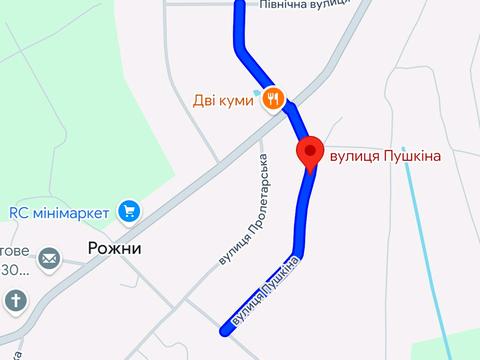 ділянка за адресою Пушкіна