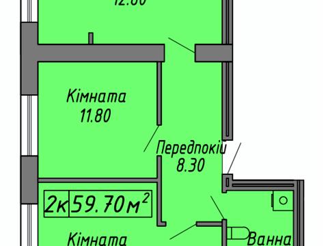 квартира за адресою Івано-Франківськ, Слави Стецько вул., (Будинок 1)